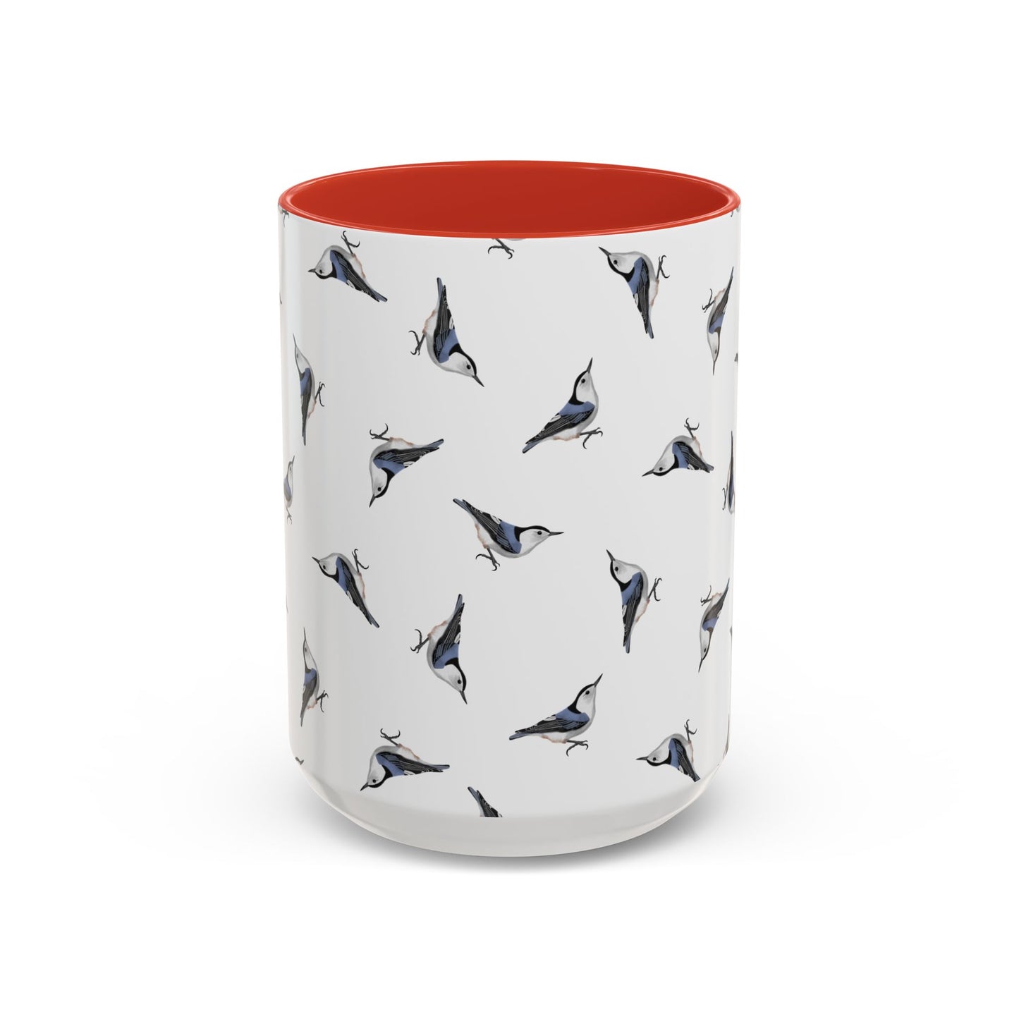 Nuthatch and Tern Mug in Light Blue