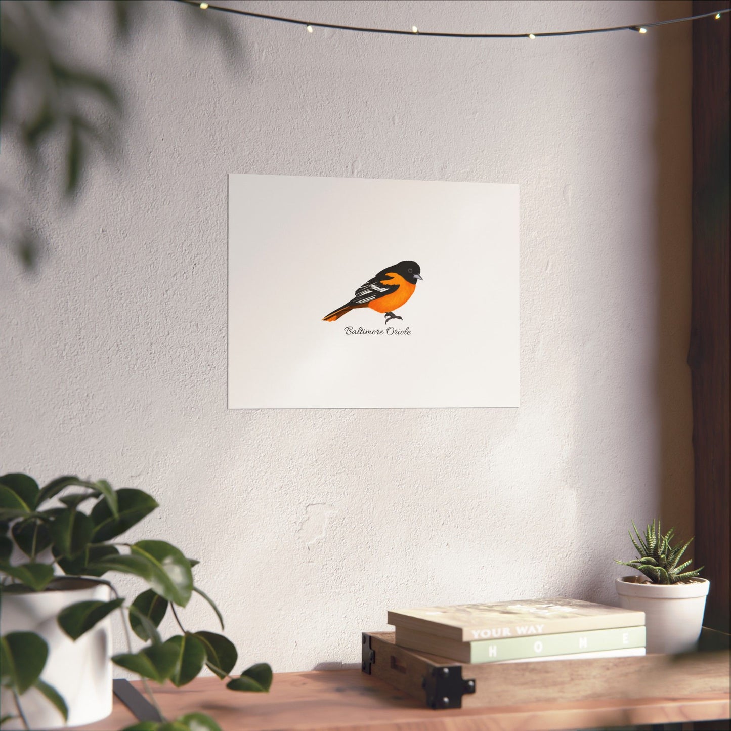 Baltimore Oriole Bird Birding Matte Poster