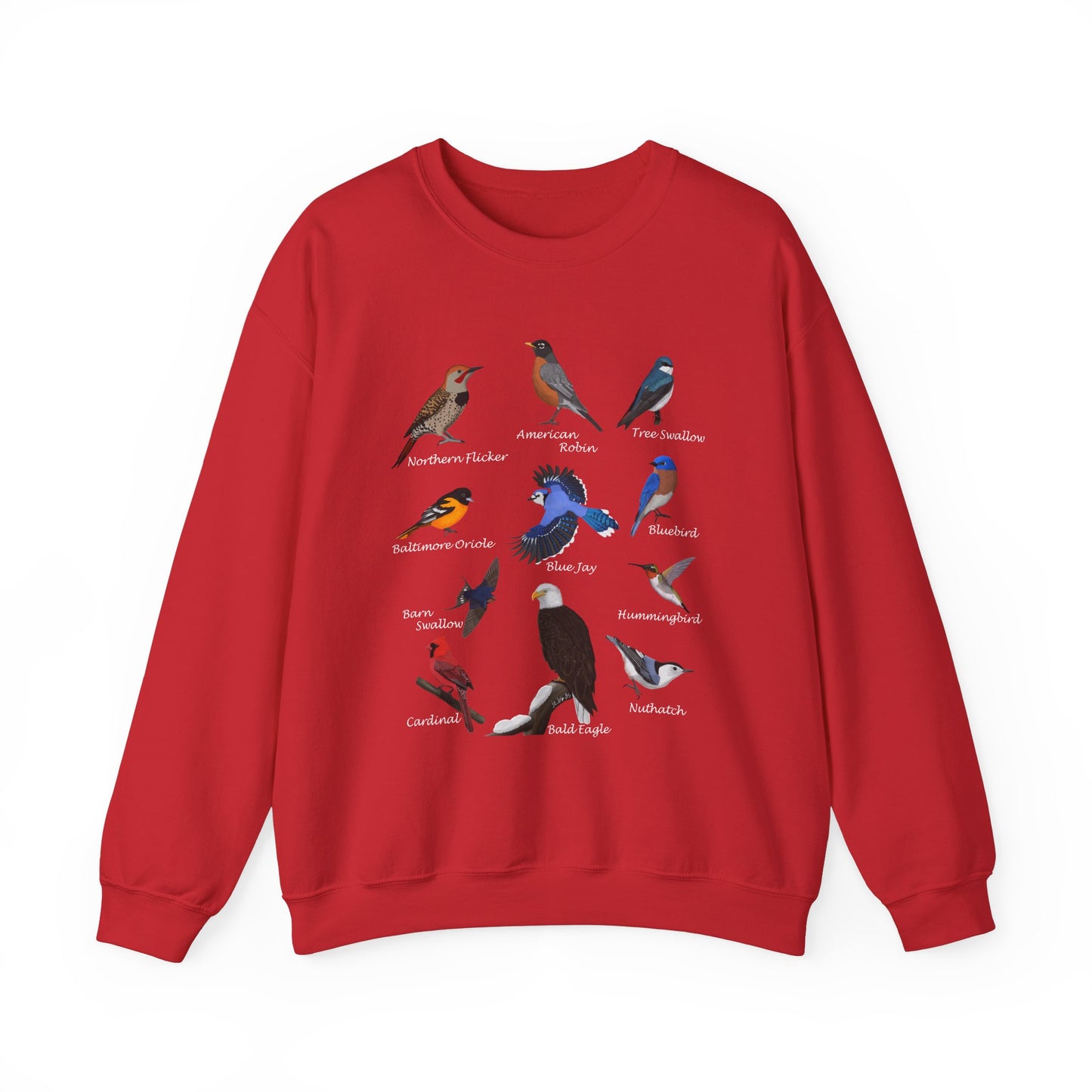 Blue Jay Cardinal Oriole Robin Hummingbird Birding & Birdwatching Bird Sweatshirt