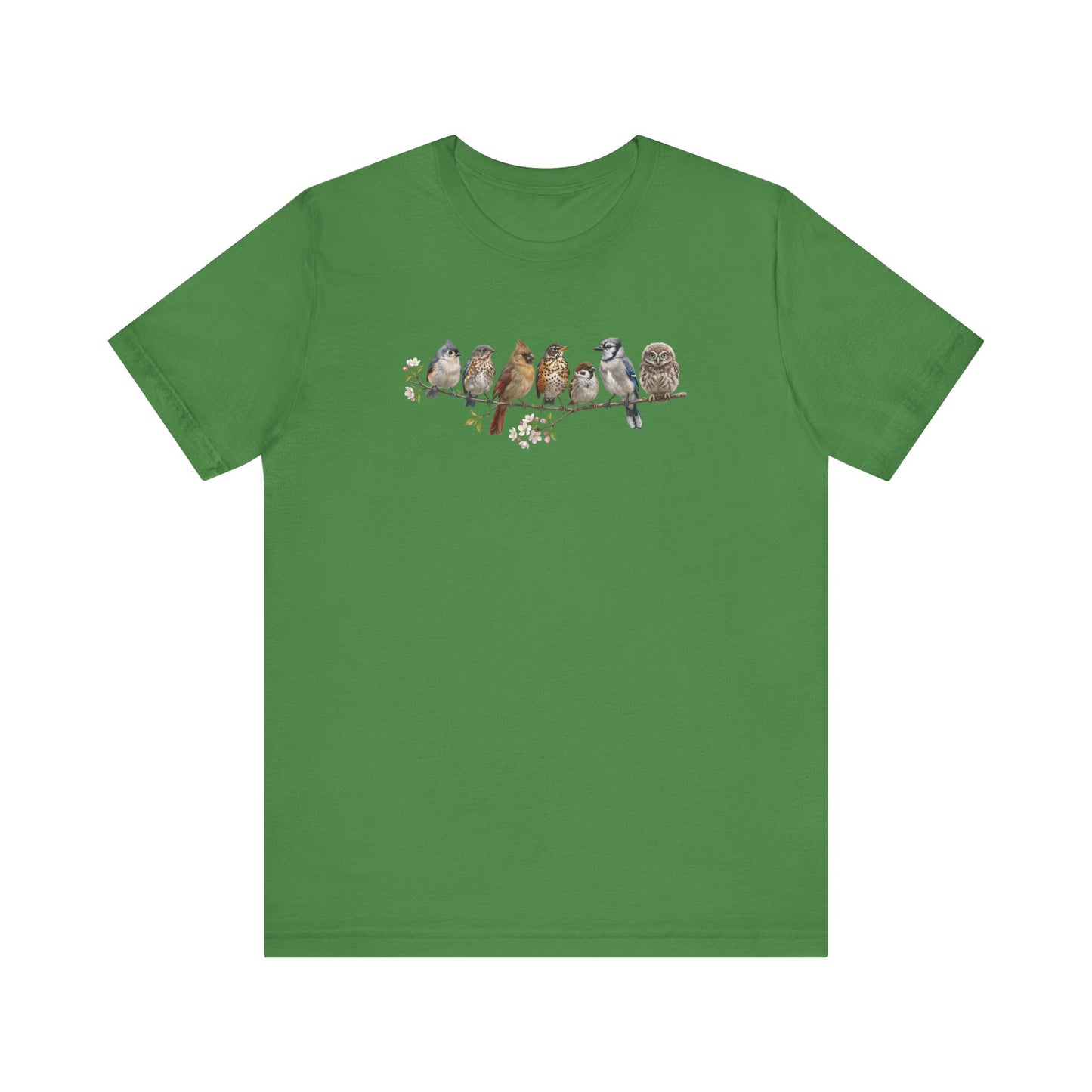 Bluebird Cardinal Blue Jay Robin | 7 Little Fledglings T-Shirt | Cute Baby Birds Graphic Tee
