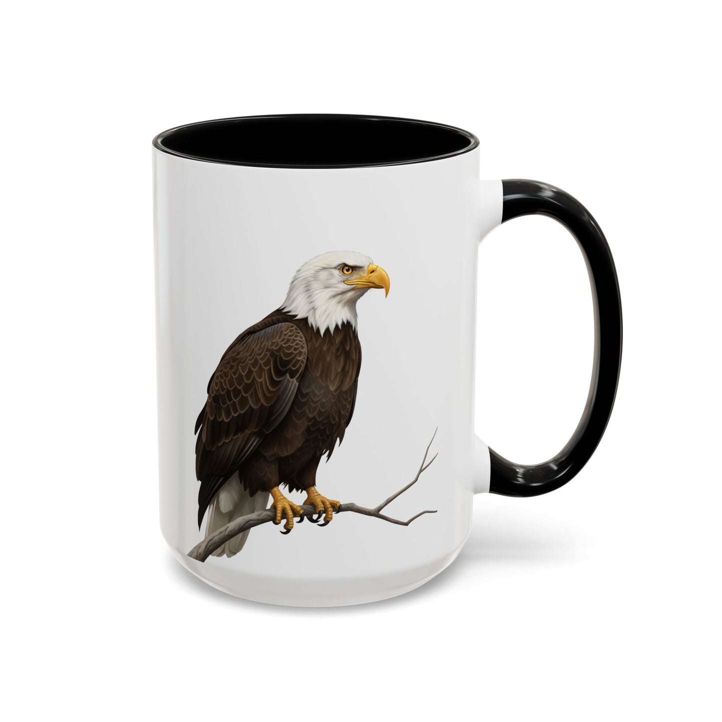 ハクトウワシの陶器製バードコーヒーマグ – バードウォッチャーへのカスタムギフト