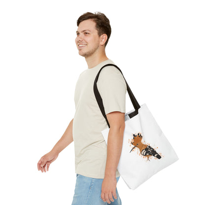 Wiedehopf Tragetasche 40x40cm Vogel Tasche Weiß für Vogelbeobachter
