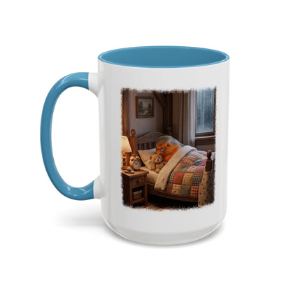 Robin Rosi Sleeping in Bed Mug for Bird Lovers