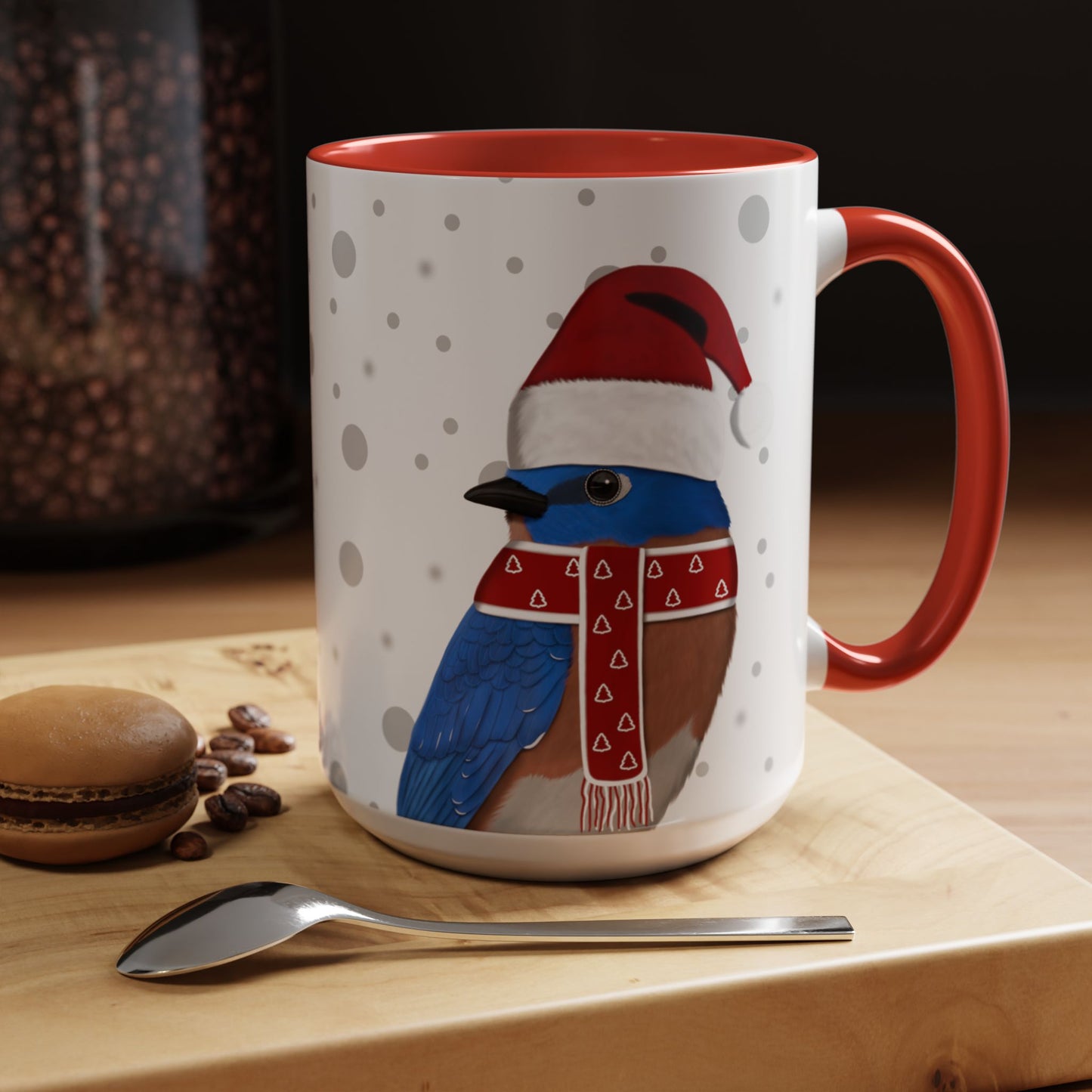 Bluebird Christmas Bird Coffee Mug