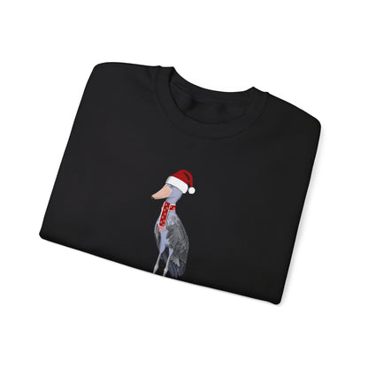 Shoebill with Christmas Hat Bird Birdwatcher Sweatshirt