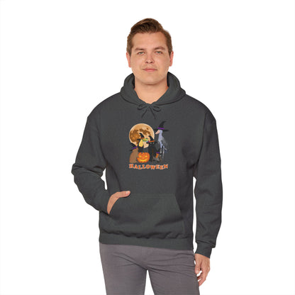 Toucan Robin Shoebill with Cat and Bunny Halloween Bird Hoodie