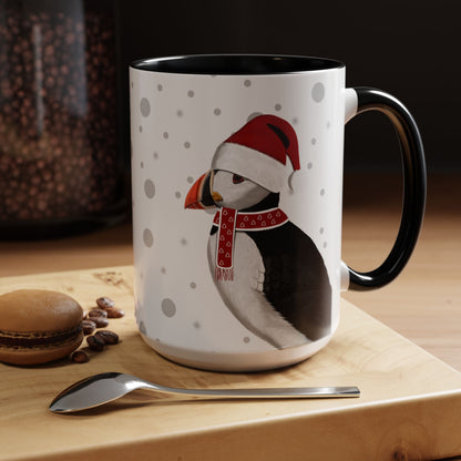 Puffin Christmas Bird Coffee Mug