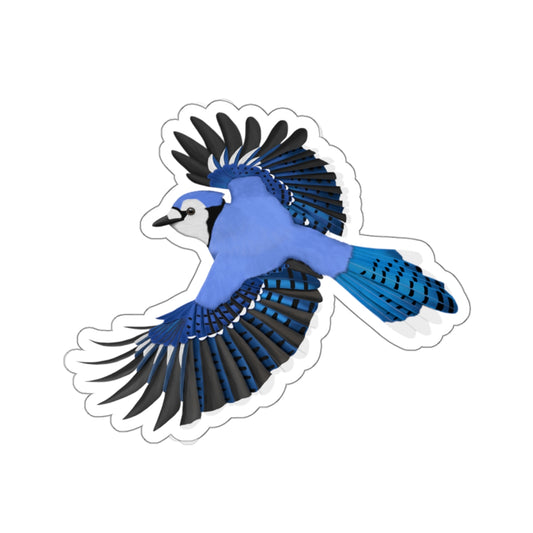 Blue Jay Birdwatcher Biologist Bird Kiss-Cut Sticker