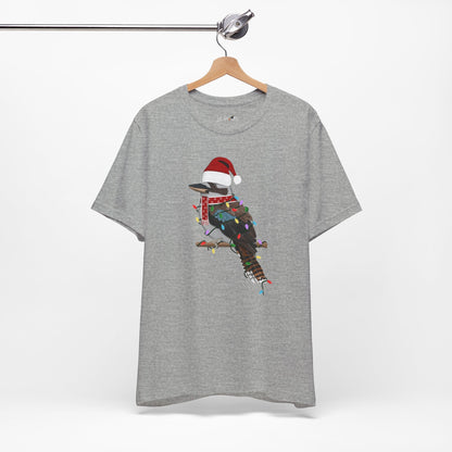 Kookaburra with Fairy Lights Christmas Bird T-Shirt