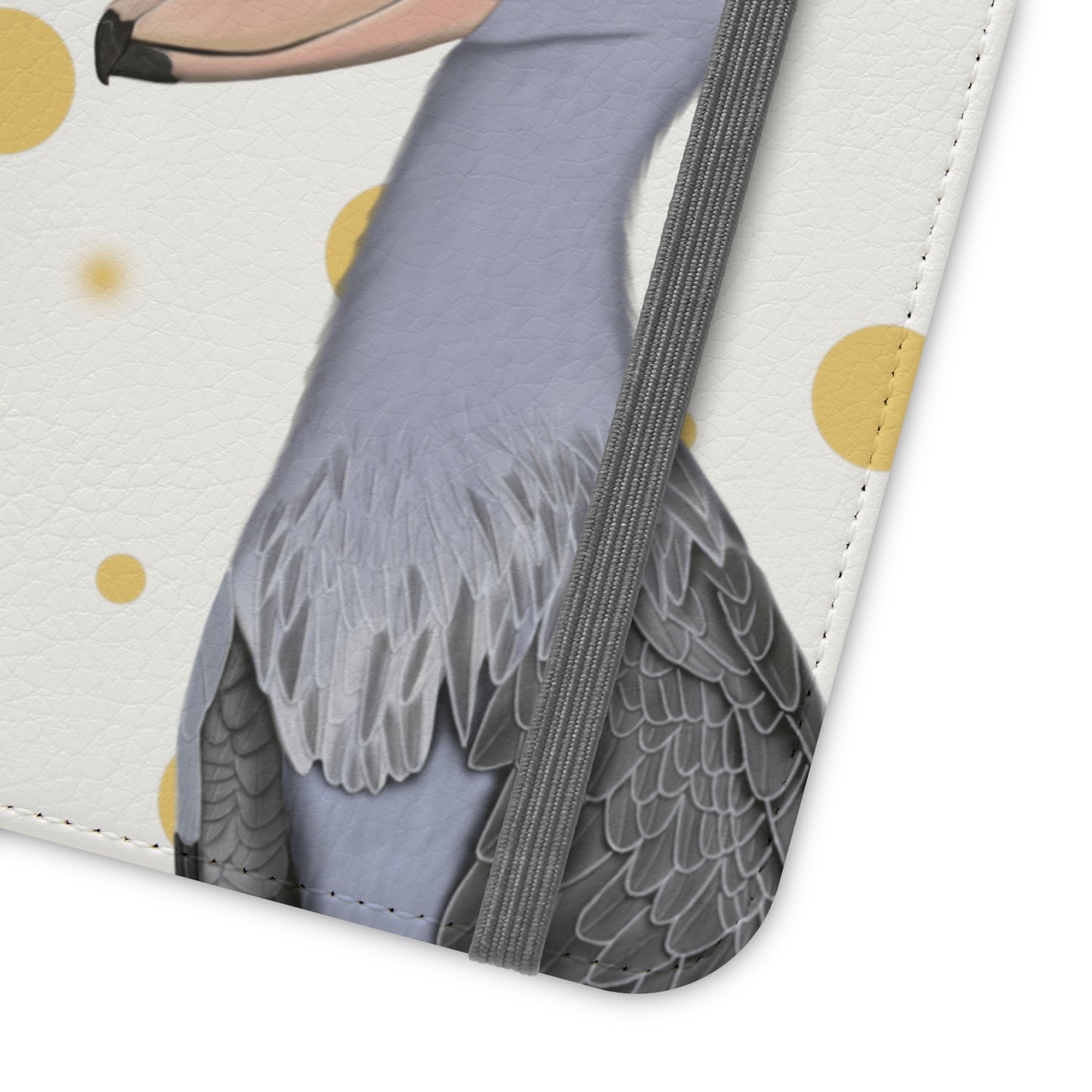 Shoebill Bird Art Phone Flip Case