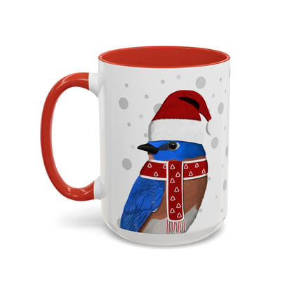 Bluebird Christmas Bird Coffee Mug