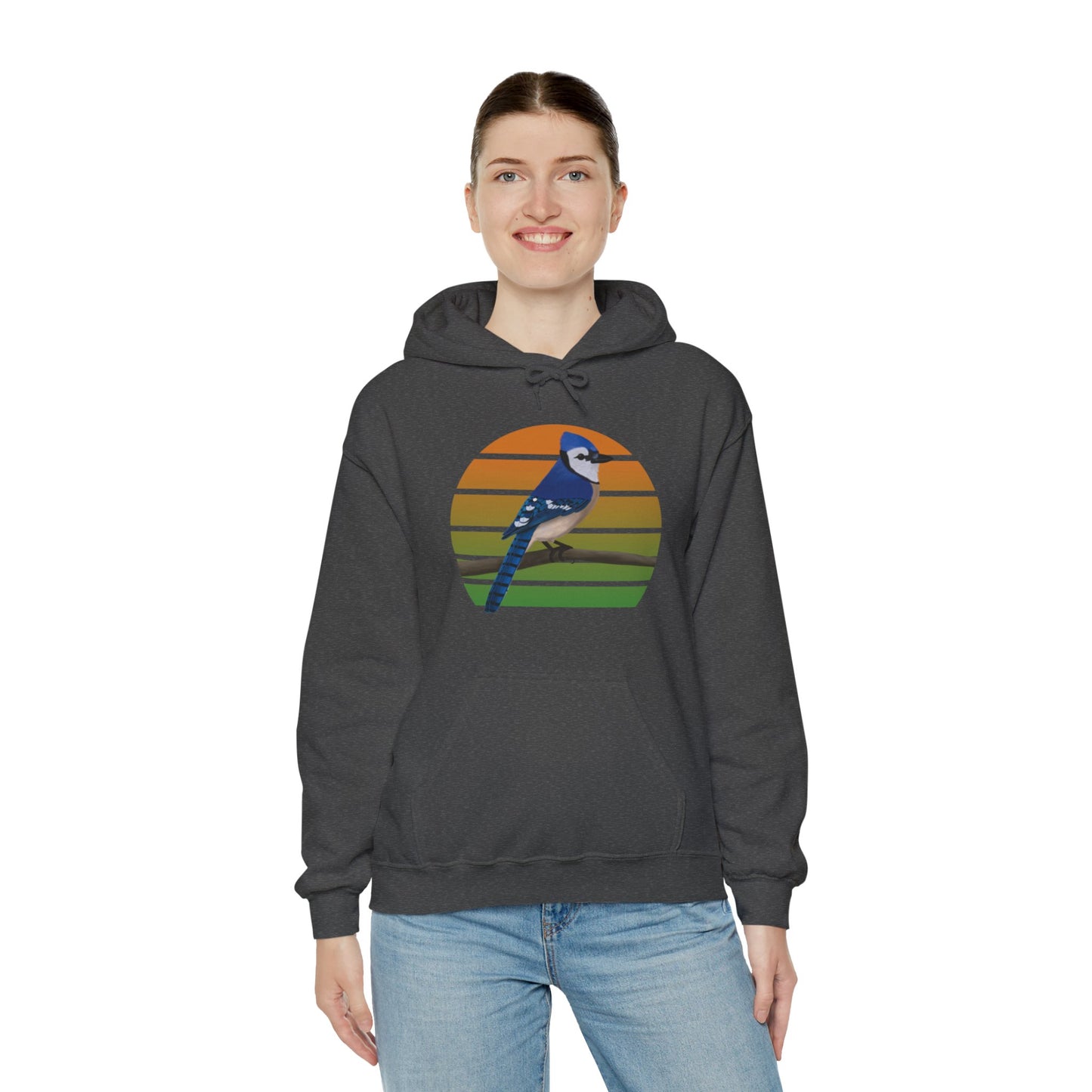 Blue Jay Bird Hoodie