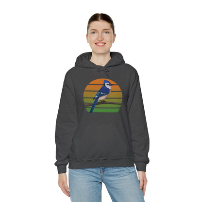 Blue Jay Bird Hoodie