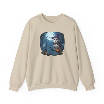 Barn Owl Halloween Bird Sweatshirt - Spooky Halloween Costume for Bird Lovers