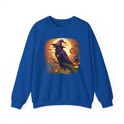 Raven Crow Halloween Bird Sweatshirt - Spooky Halloween Costume for Bird Lovers