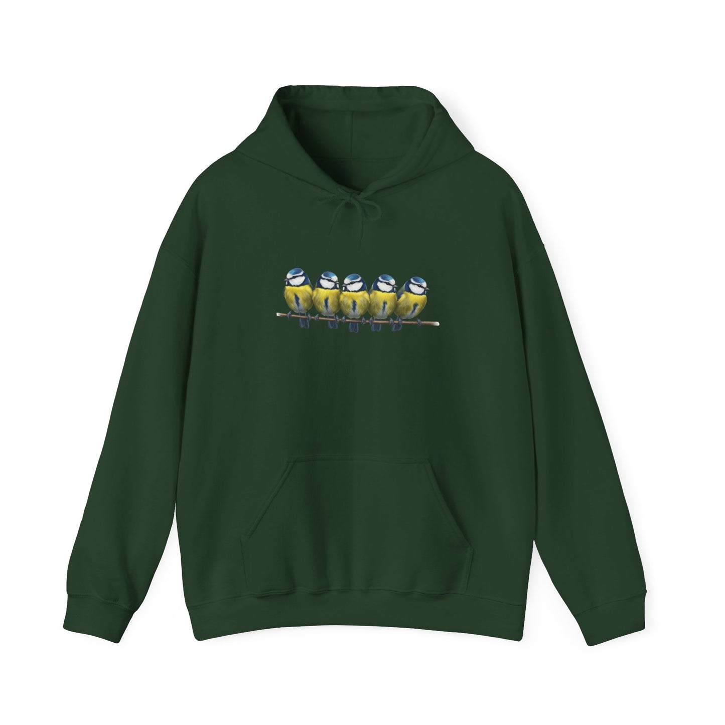 Blaumeisen Hoodie - Vogel Kapuzenpullover für Vogelbeobachter & Naturliebhaber mit Vogelmotiv