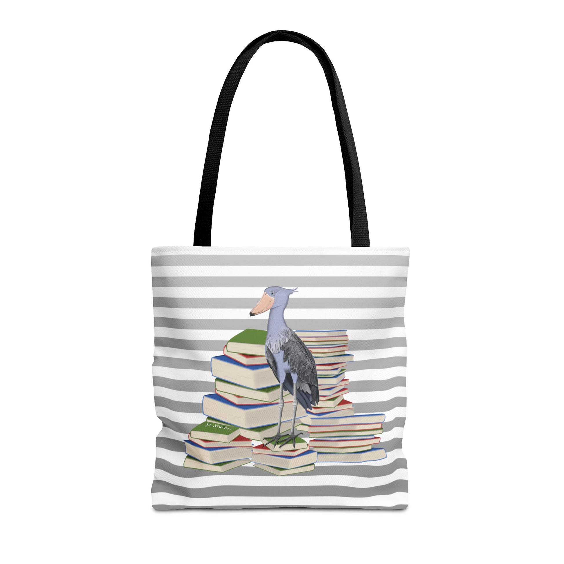 shoebill bird books tote bag