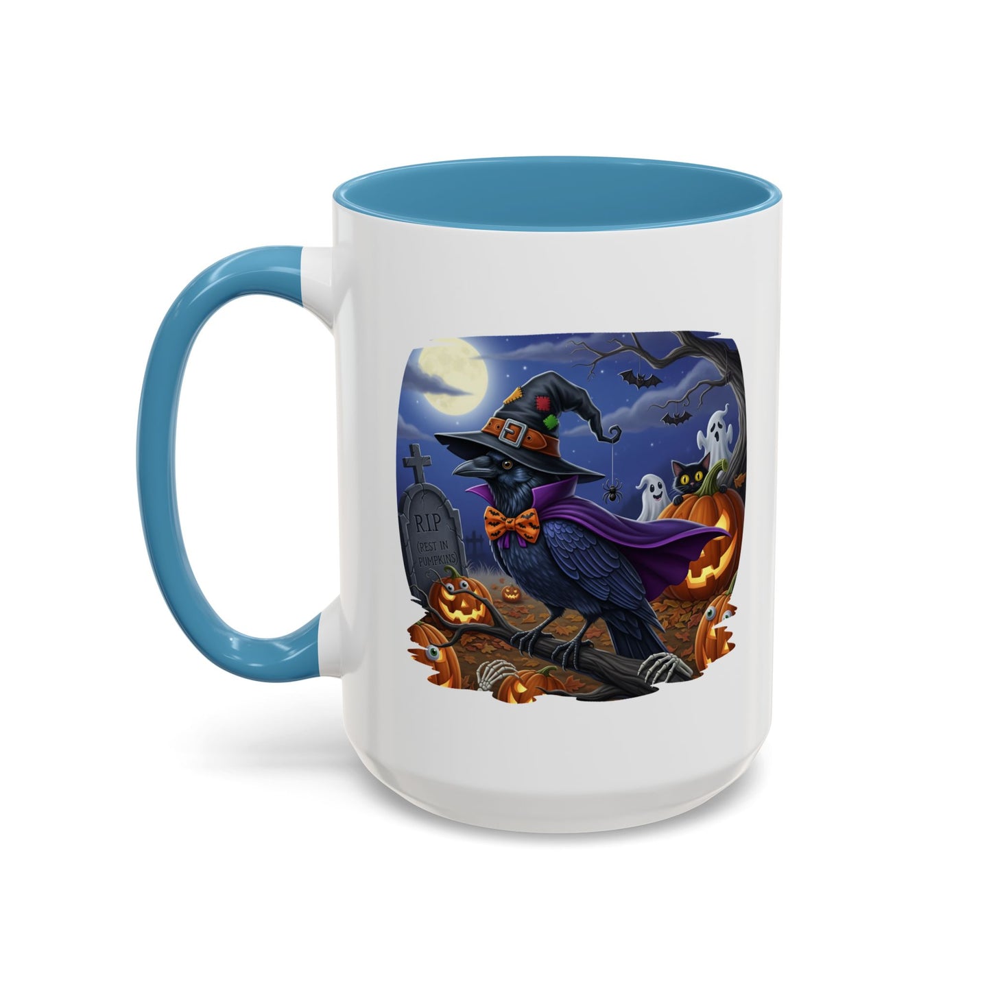 Raven Crow Halloween Bird Mug - Perfect Bird Lover Gift for Spooky Season
