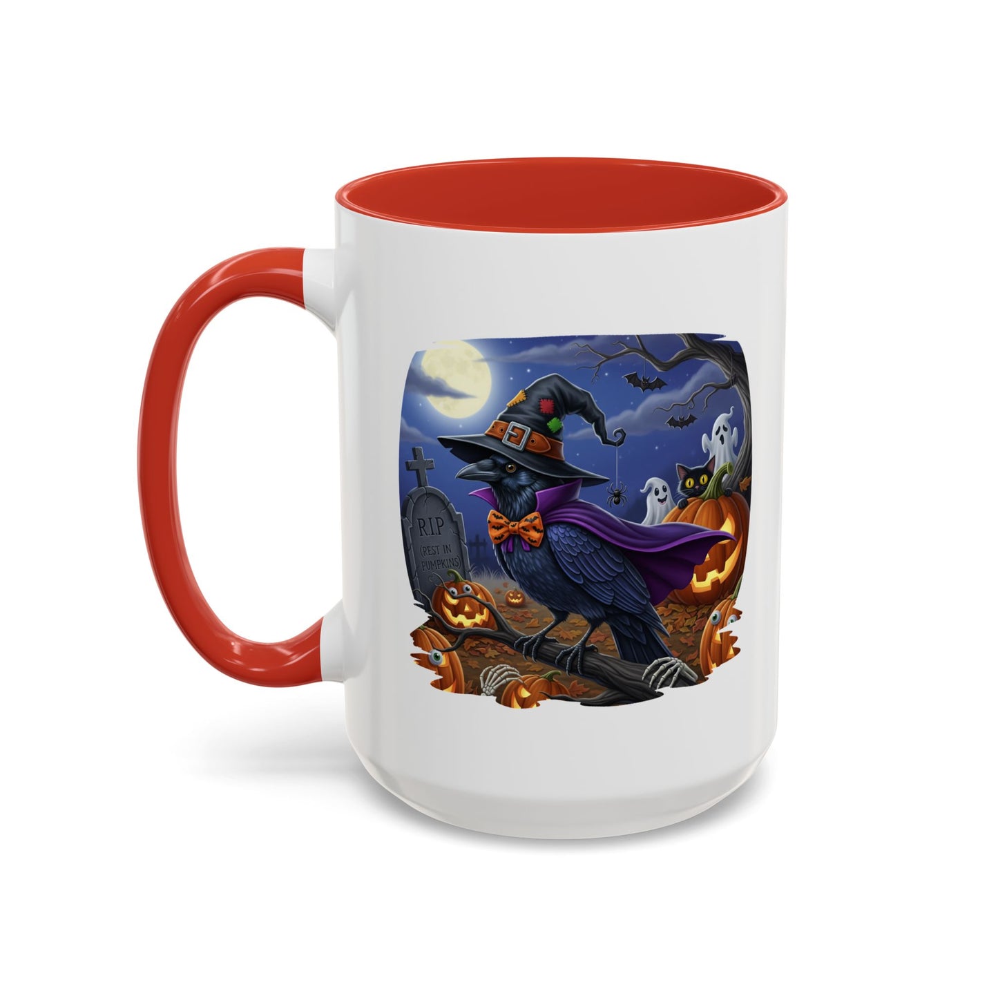 Raven Crow Halloween Bird Mug - Perfect Bird Lover Gift for Spooky Season