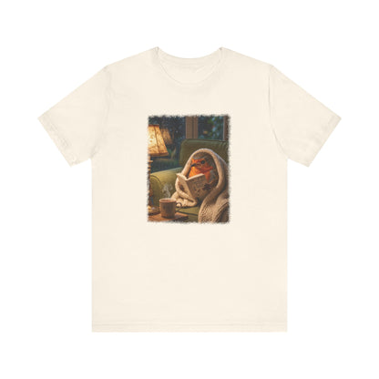 Robin Rosi Reading a Book T-Shirt for Bird Lovers