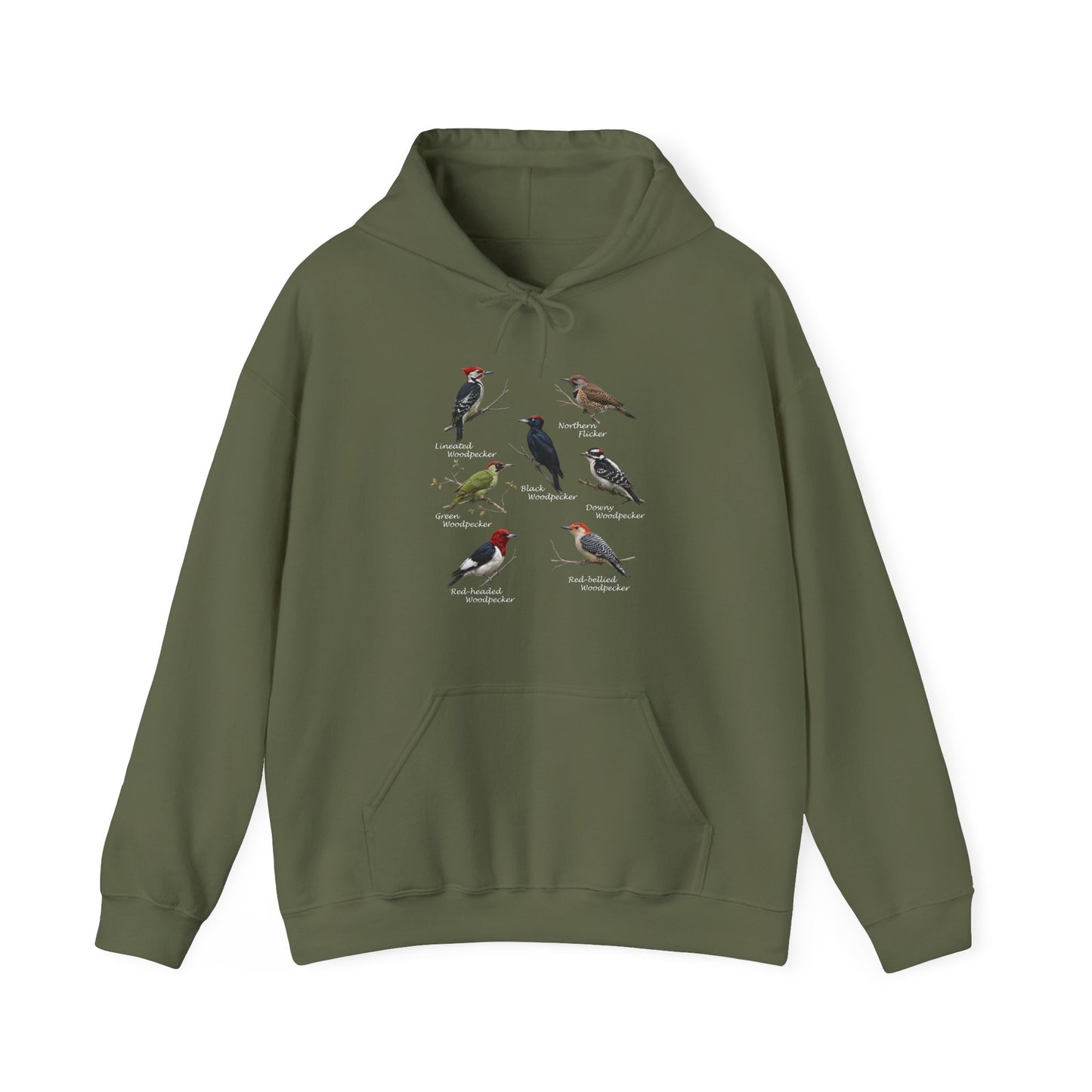 Woodpecker Field Guide Hoodie | Birding & Wildlife Pullover – bird