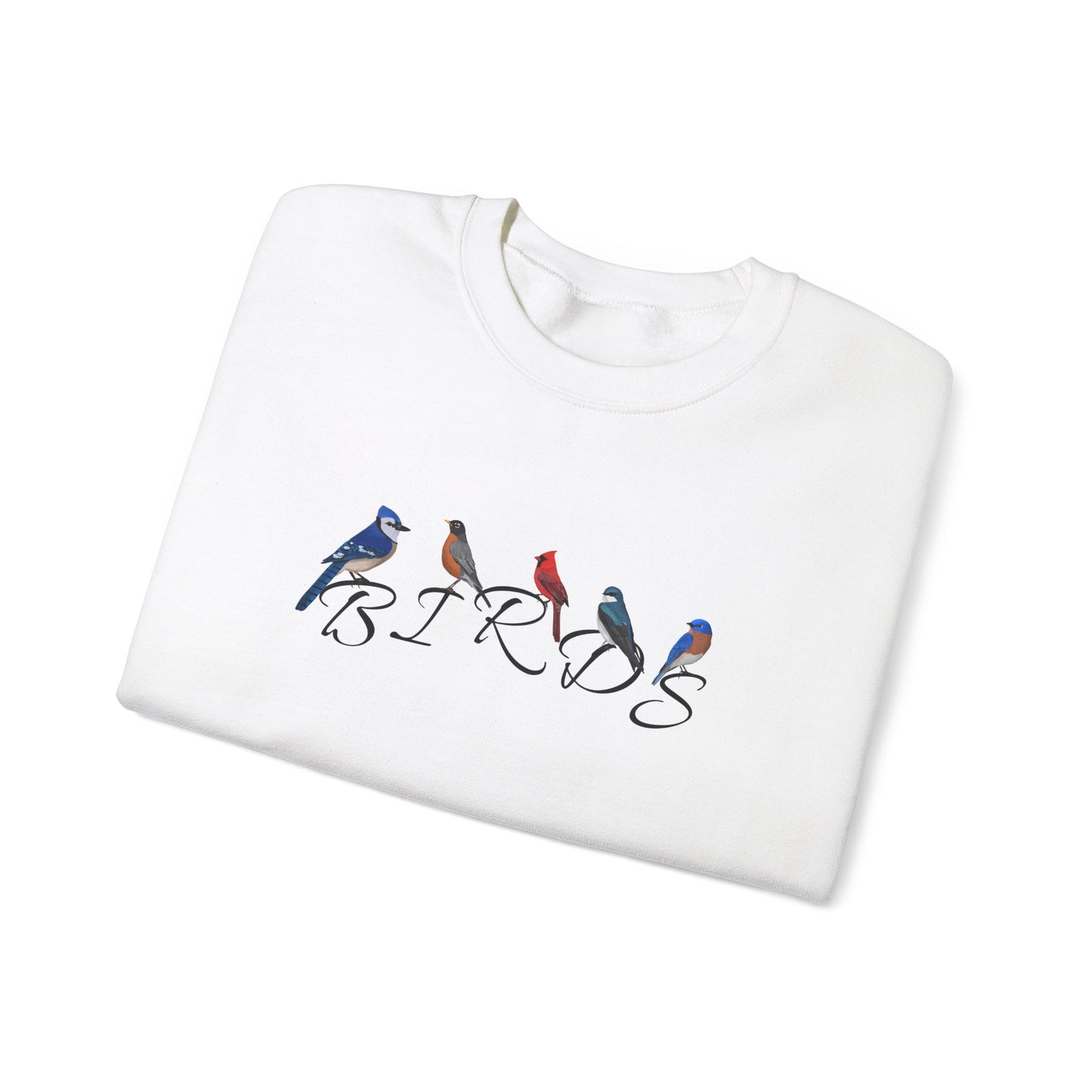 Birds Blue Jay Robin Cardinal Tree Swallow Bluebird Bird Birding & Birdwatching Sweatshirt