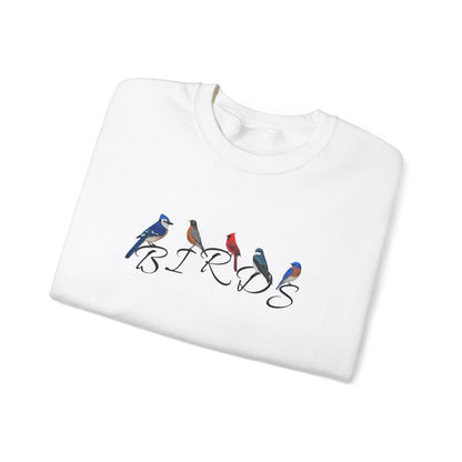 Birds Blue Jay Robin Cardinal Tree Swallow Bluebird Bird Birding & Birdwatching Sweatshirt