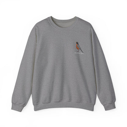 American Robin Birding Birdwatching Bird Sweatshirt