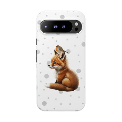 Rotkehlchen mit Fuchs iPhone & Google Pixel Tiermotiv Handyhülle - Tierisch guter Schutz