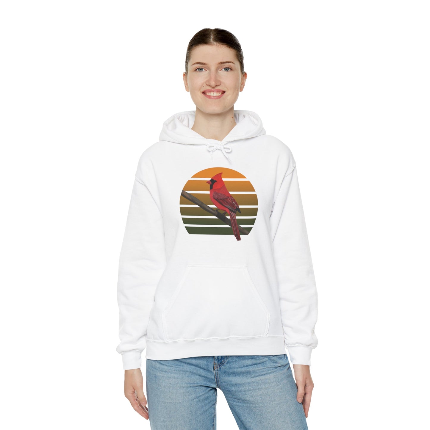 Cardinal Bird Hoodie