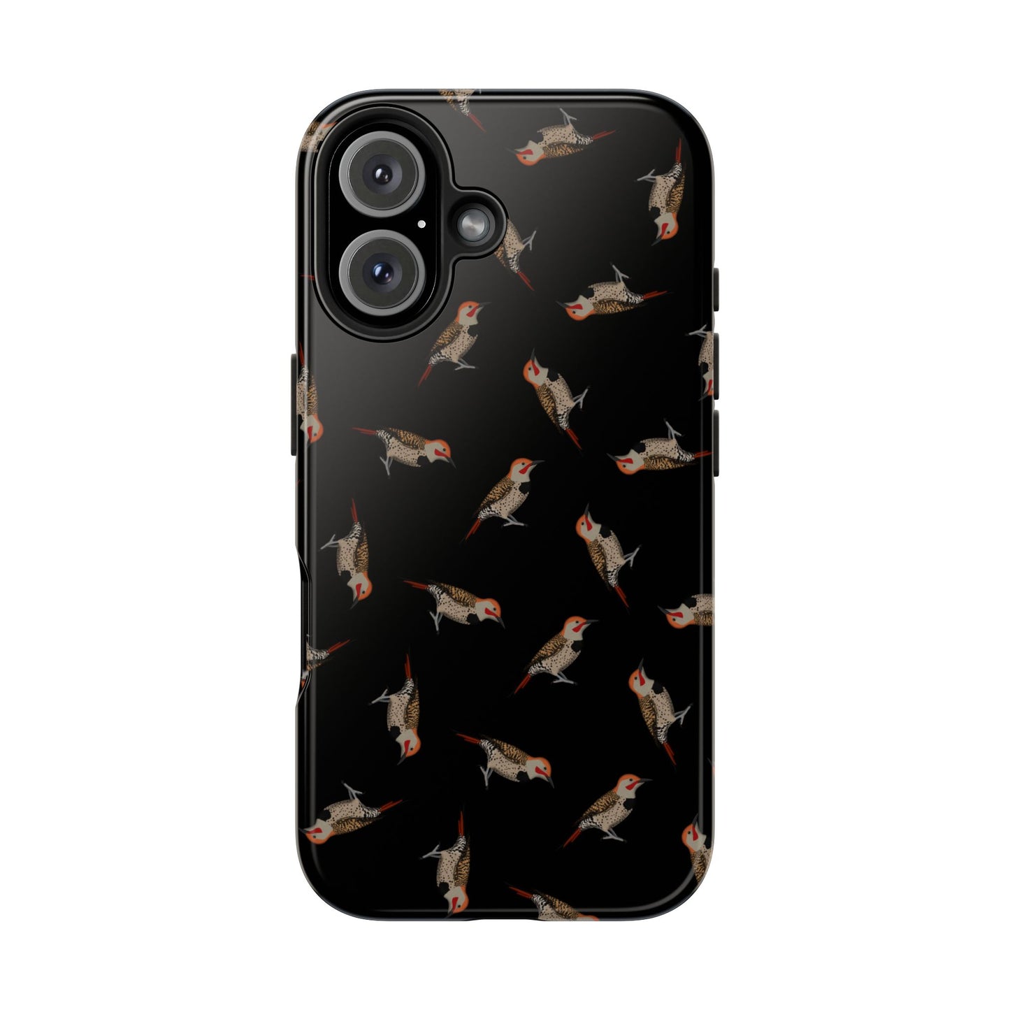 Northern Flicker iPhone Case Black – Premium Tough Phone Cover for Bird Lovers