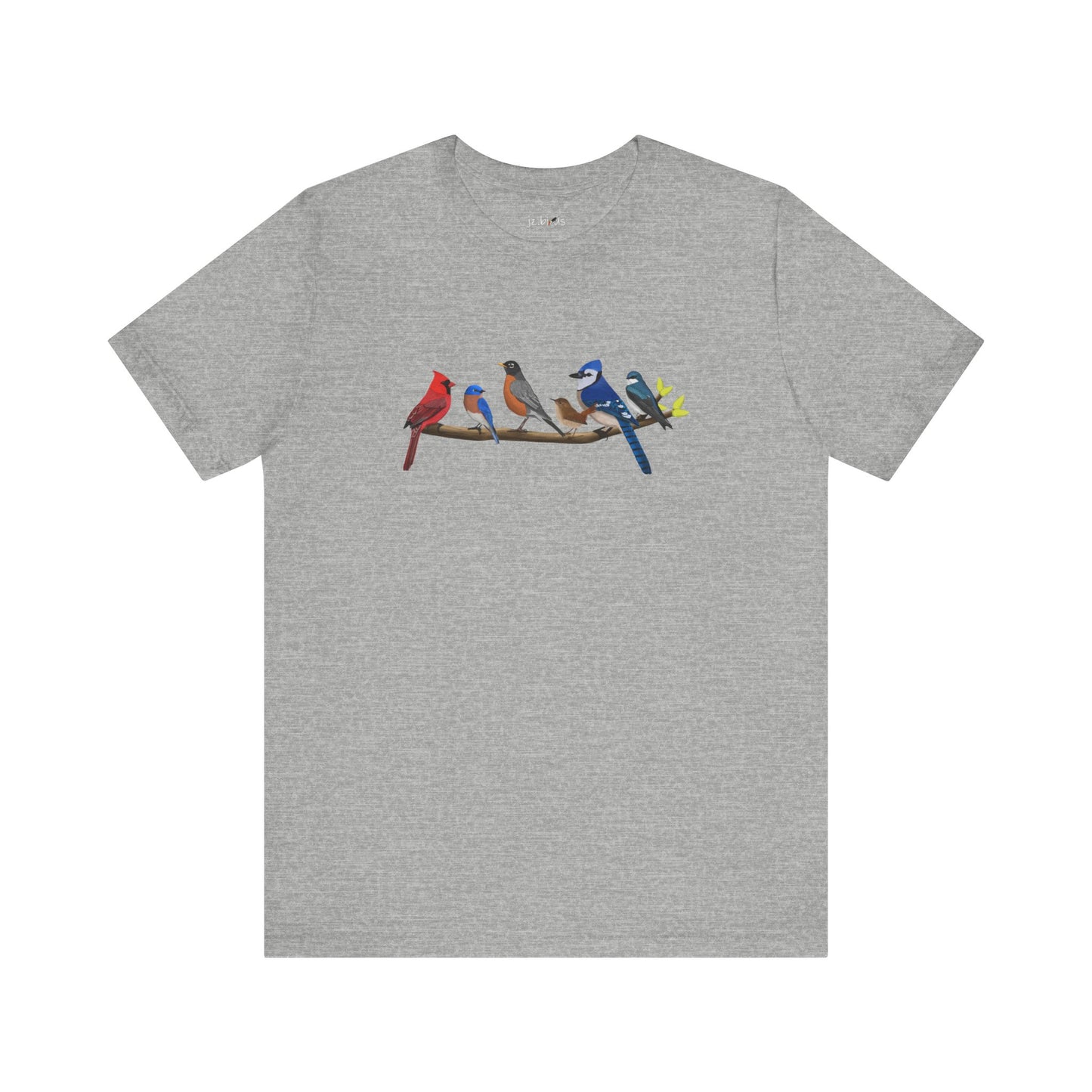 Birds on a Branch T-Shirt Bluebird Cardinal Blue Jay Bird Watcher Bird Lover