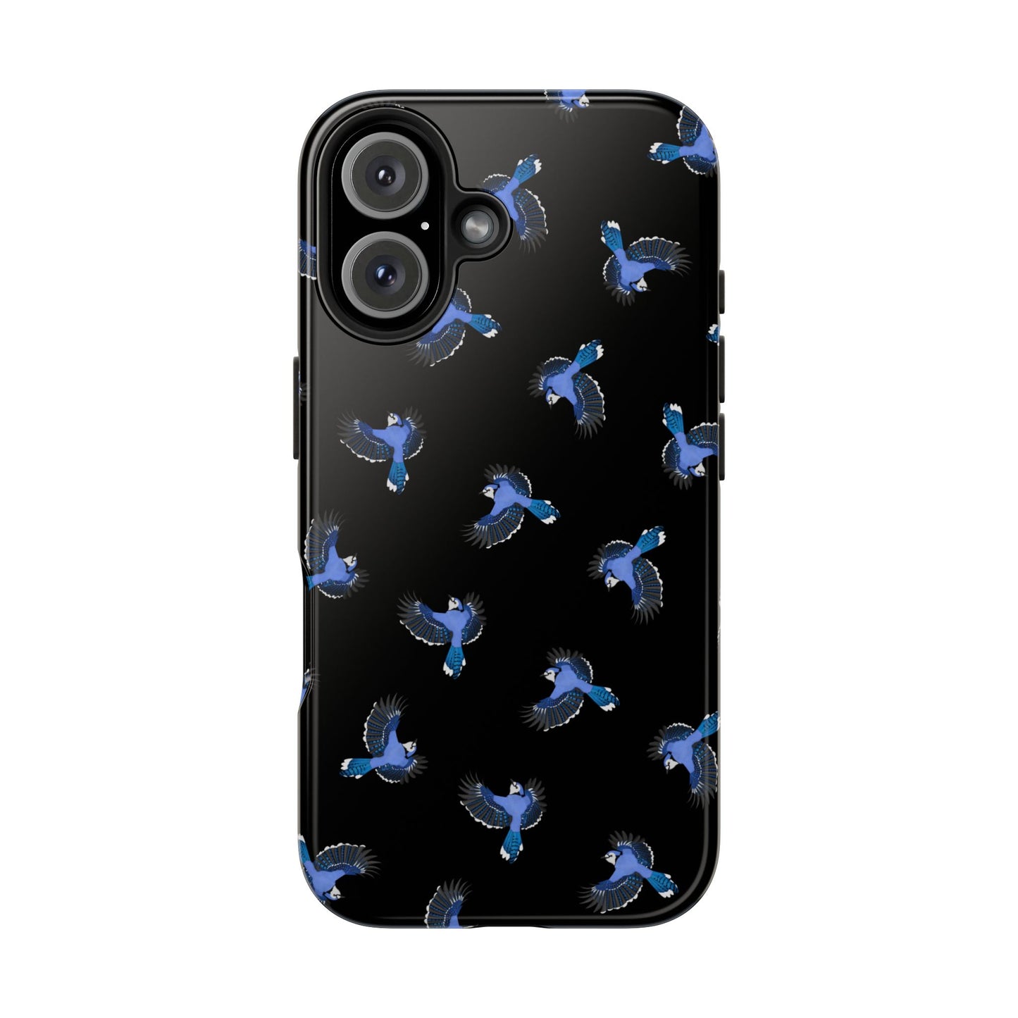 Blue Jay iPhone Case Black – Premium Tough Phone Cover for Bird Lovers