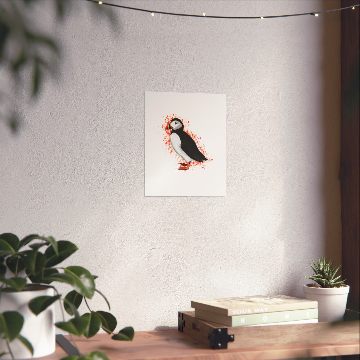 Puffin Bird Artwork Matte Poster