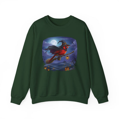 Cardinal Halloween Bird Sweatshirt - Spooky Halloween Costume for Bird Lovers