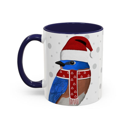 Bluebird Christmas Bird Coffee Mug