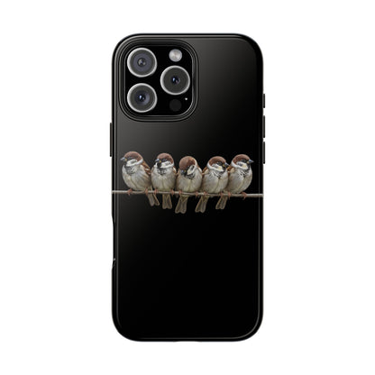 鳥のアートが描かれたツバメの二層式iPhoneケース – 鳥類学者や鳥好きの方へのプレゼントに最適