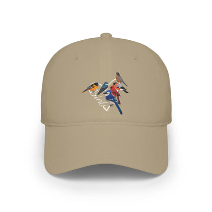 Blue Jay Cardinal Robin Oriole Cap Heart | Birdwatching & Birdlover Backyard Bird Hat
