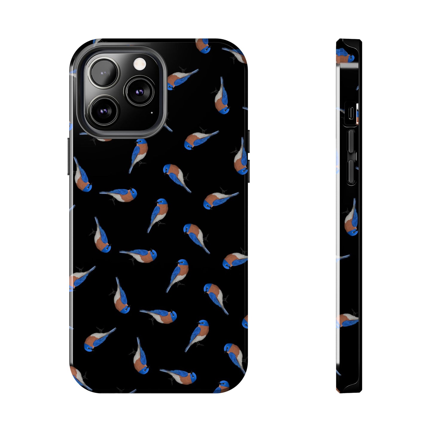 Bluebird iPhone Case Black – Premium Tough Phone Cover for Bird Lovers