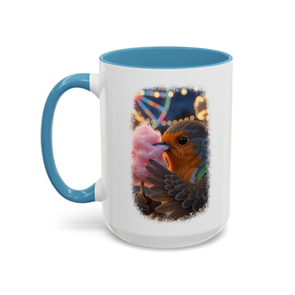 Robin Rosi Pink Cotton Candy Premium Mug for Bird Lovers