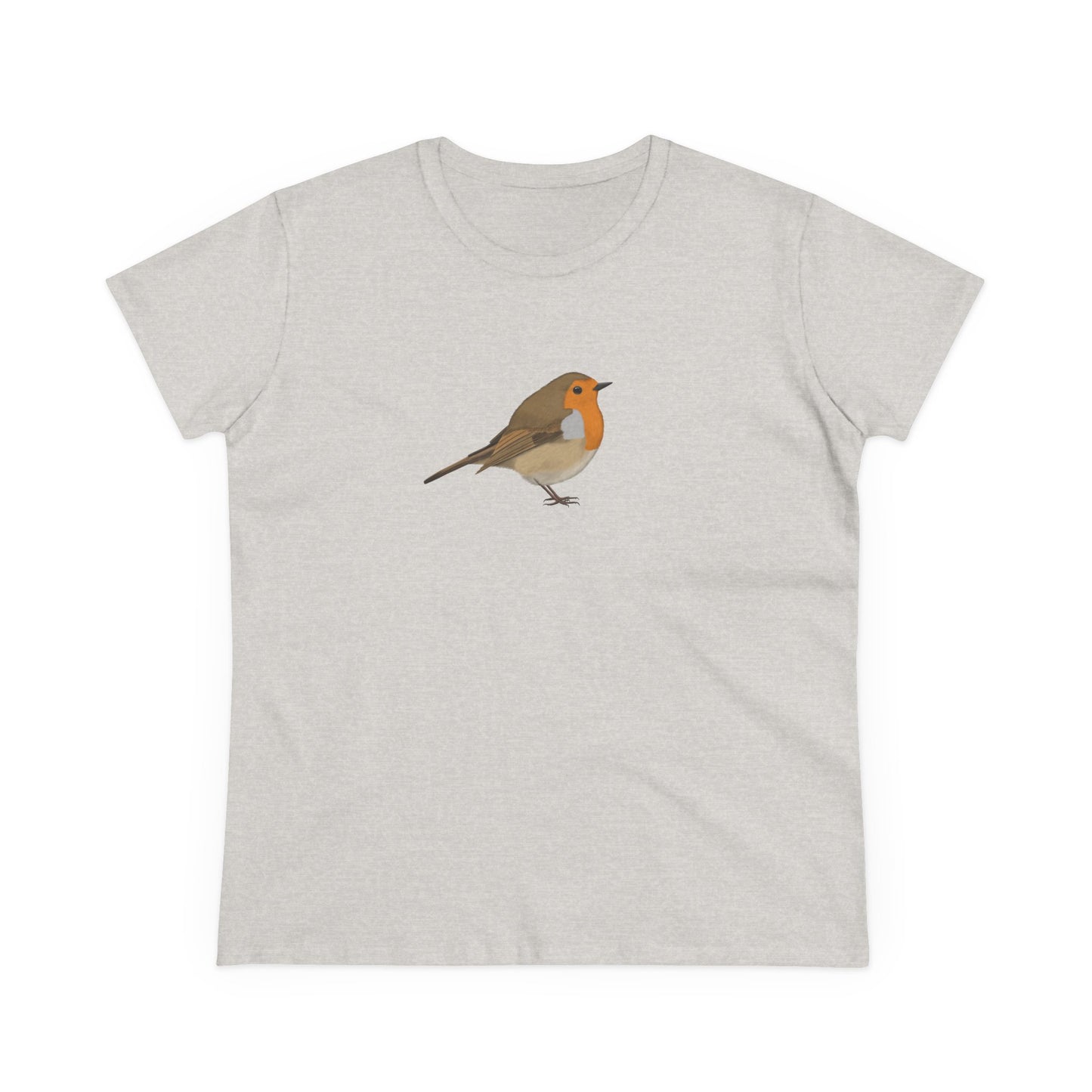 European Robin Bird Design for Birdwatchers and Bird Lovers Women's T-Shirt