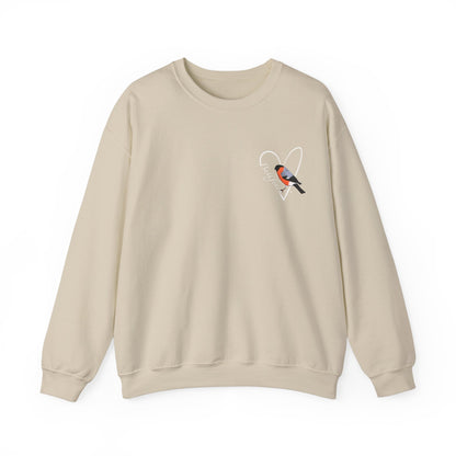 Bullfinch Heart Birdlover Biologist Bird Sweatshirt