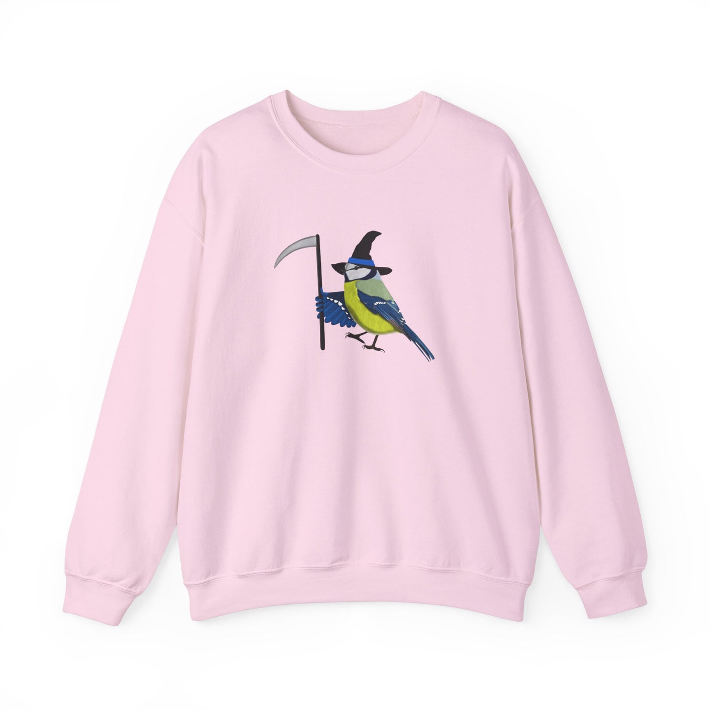 Blue Titmouse Halloween Birds Witch Birdwatcher Sweatshirt