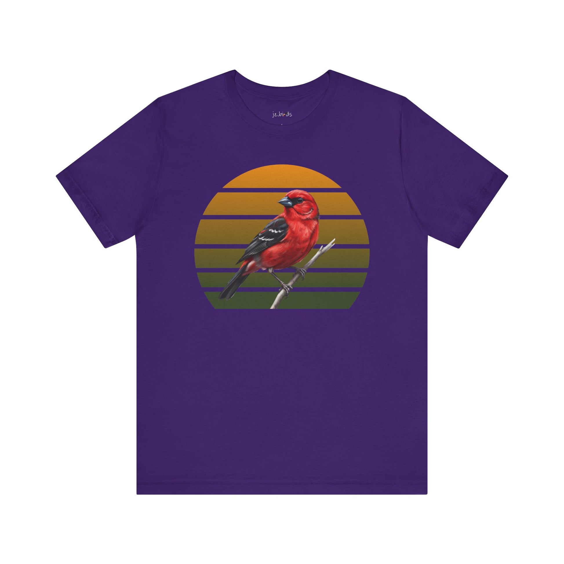 Scarlet Tanager T-Shirt | Unisex Retail Fit Bird Lover Tee Wildlife Birder Gift –