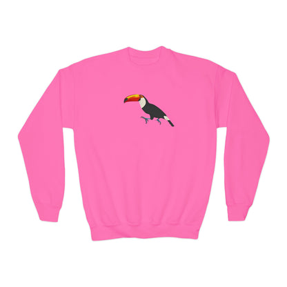 Toucan Bird Birdwatching Youth Crewneck Sweatshirt
