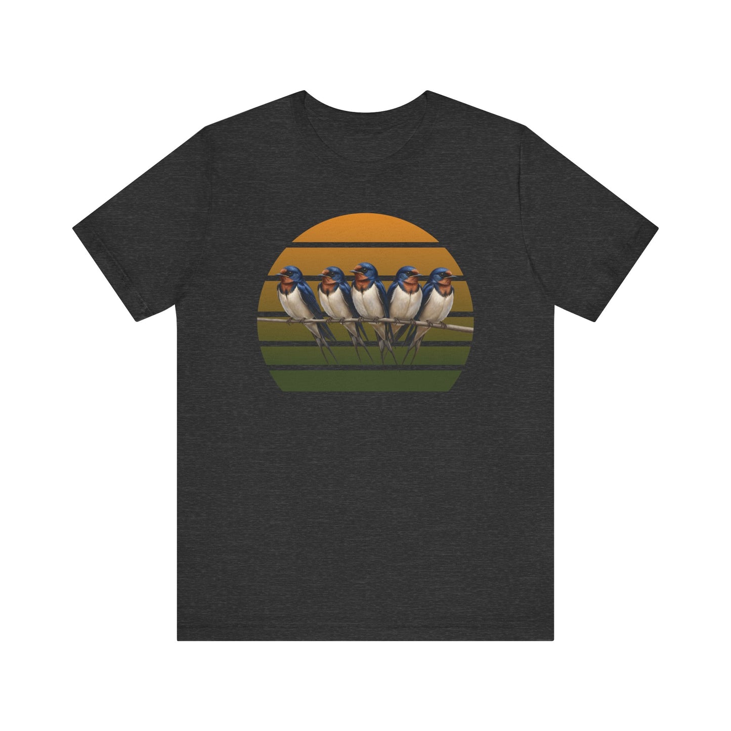 Barn Swallow Premium T-Shirt | Unique Birdwatcher & Birder Gift by jz.birds