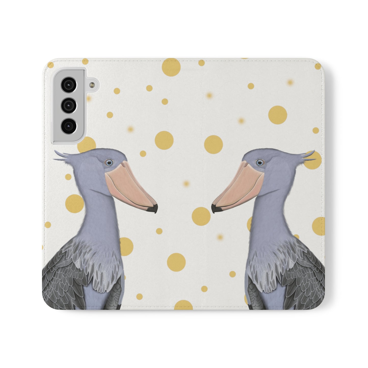 Shoebill Bird Art Phone Flip Case