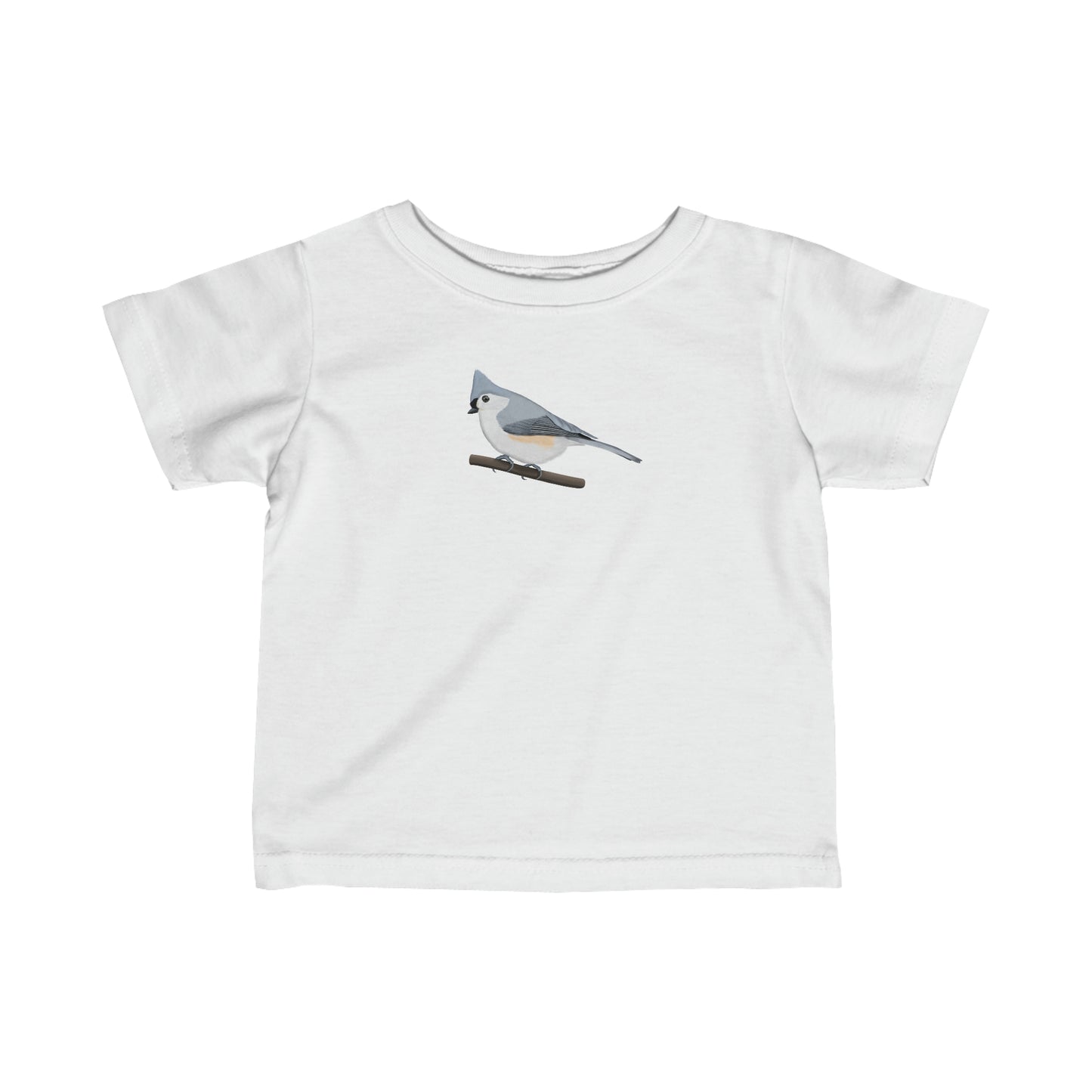 tufted titmouse bird toddler t-shirt