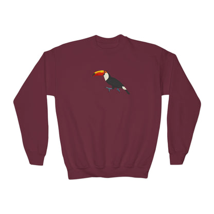 Toucan Bird Birdwatching Youth Crewneck Sweatshirt