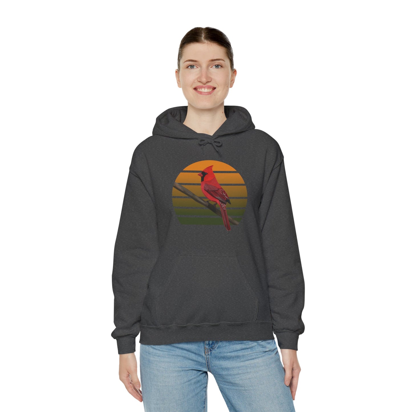 Cardinal Bird Hoodie